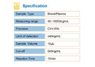 El D-dimero de prueba cardiaco rápido ISO 13485 de la polimerización en cadena Kit FIA Real Time For aprobó